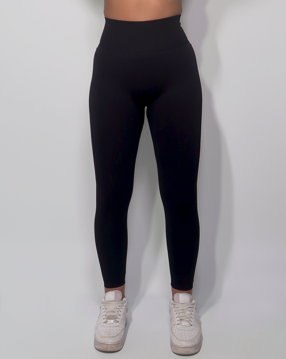 BLACK REFINE LEGGINGS